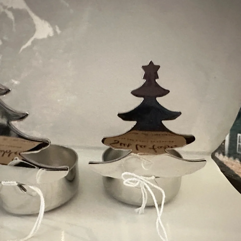 New Sur La Table Christmas Fir Trees Votive holders